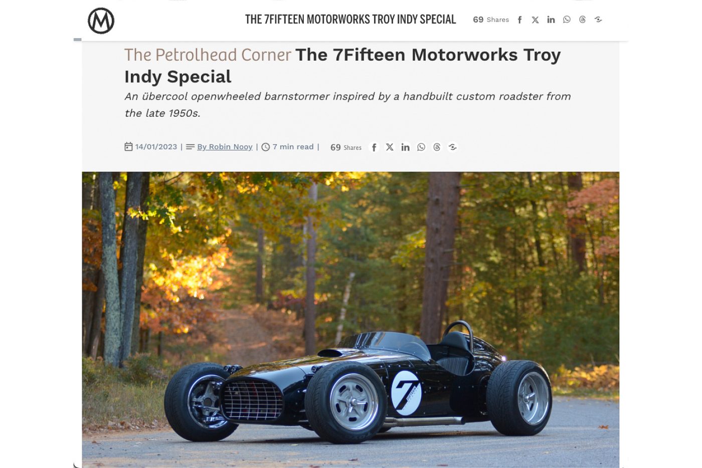 Petrolhead corner troy indy