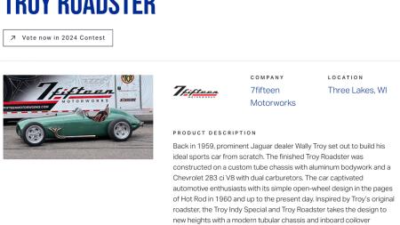 Nominated 'Coolest Thing Made in WI' 2024