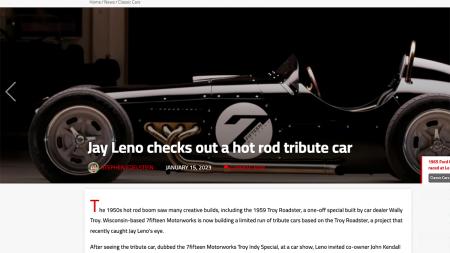 Motor Authority on Jay Leno and the Troy Indy Special